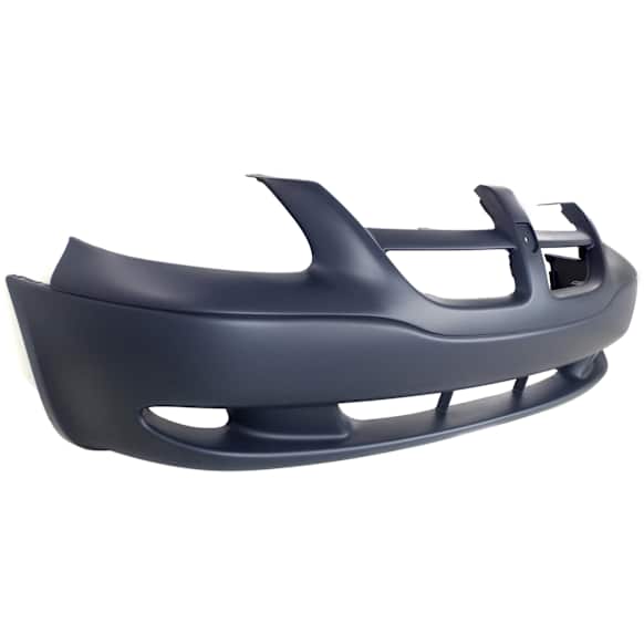 Front Primed Bumper Cover, With Emblem Provision, Without Fog Light Holes
