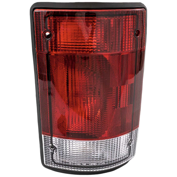 Passenger Side Tail Light, with Bulb, Halogen, Clear and Red Lens, CAPA CERTIFIED