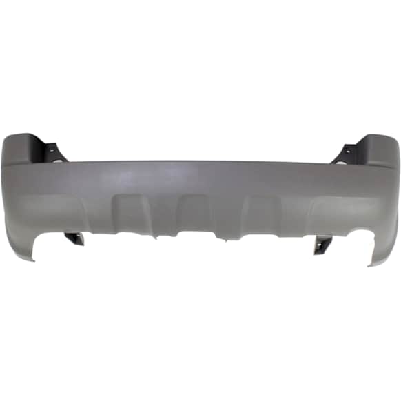 Rear Bumper Cover, Textured, With Fender Flare Holes, Without Parking Aid Sensor Holes