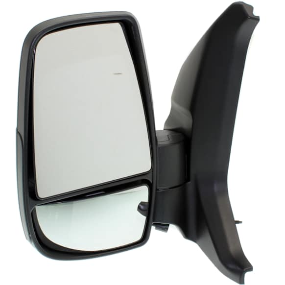 Driver Side Mirror, Power Adjust, Non-Heated, Manual Folding, Textured Black, No Signal Light, No Memory, No Puddle Light, No Auto-Dim, No Blind Spot Feature