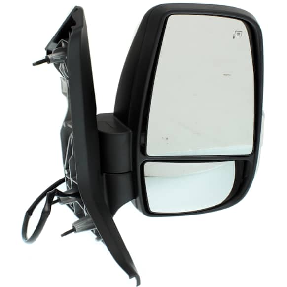 Passenger Side Mirror, Power Adjust, Heated, Manual Folding, Textured Black, In-housing Signal Light, No Memory, No Puddle Light, No Auto-Dim, No Blind Spot Feature