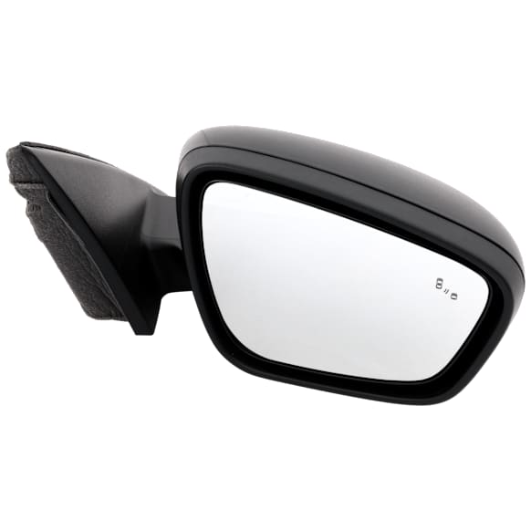 Passenger Side Mirror, Power Adjust, Non-Heated, Manual Folding, Textured Black, No Signal Light, No Memory, No Puddle Light, No Auto-Dim, With Blind Spot Detection in Glass