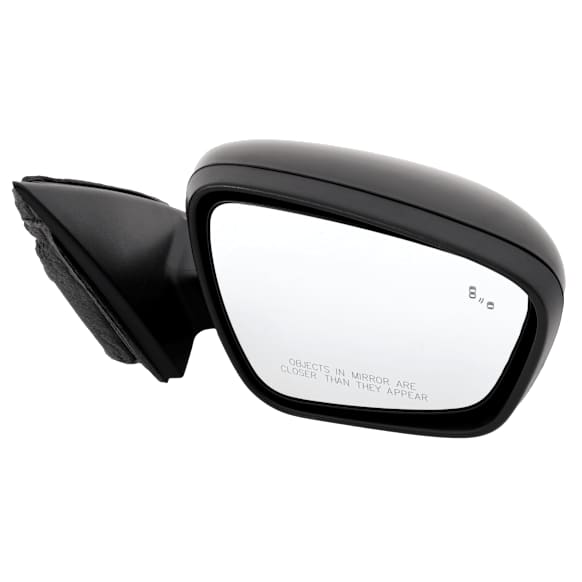 Passenger Side Mirror, Power Adjust, Heated, Manual Folding, Paintable, No Signal Light, No Memory, No Puddle Light, No Auto-Dim, With Blind Spot Detection in Glass