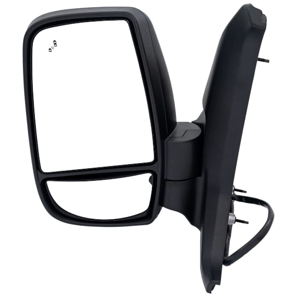Driver Side Mirror, Power Adjust, Heated, Power Folding, Textured Black, Standard Passenger Van