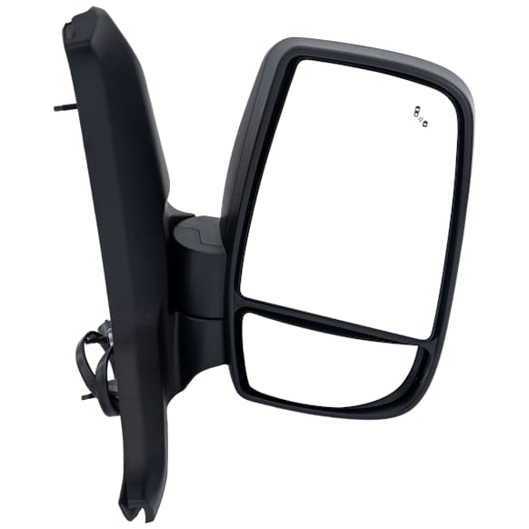 Passenger Side Mirror, Power Adjust, Heated, Power Folding, Textured Black, Standard Passenger Van