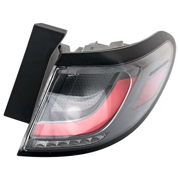 Passenger Side, Outer LED Tail Light, With bulb(s), OE Replacement, CAPA Certified