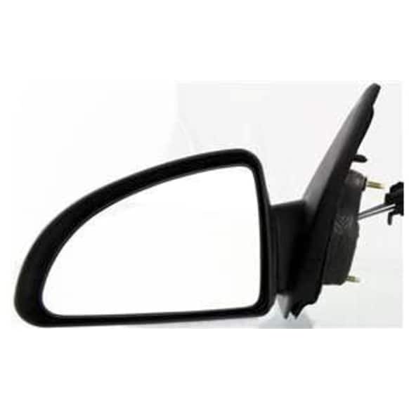 Driver Side Mirror, Manual Adjust, Non-Folding, Non-Heated, Textured Black, No Signal Light, No Memory, No Puddle Light, No Auto-Dimming, No Blind Spot Feature