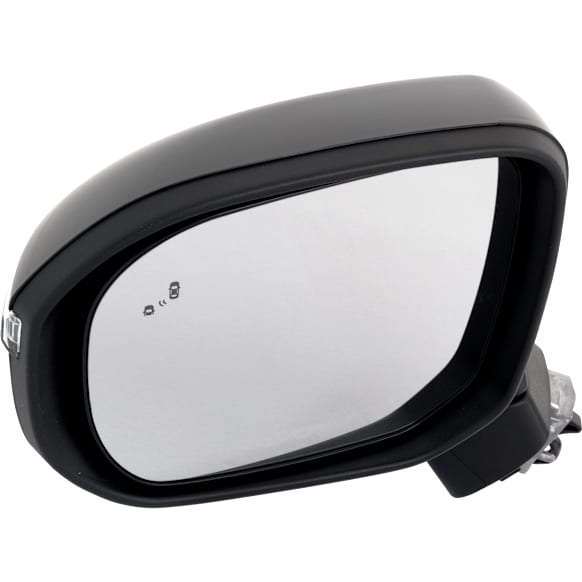 Driver Side Mirror, Power Adjust, Manual Folding, Heated, Paintable, In-housing Signal Light, No Memory, No Puddle Light, No Auto-Dimming, With Blind Spot Detection in Glass