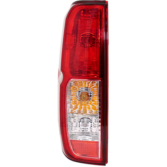 Driver Side Tail Light, with Bulb, Halogen, Clear and Red Lens, Production Date To February 2014, CAPA CERTIFIED