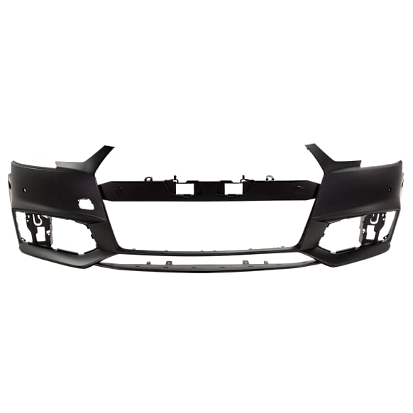 Front Primed Bumper Cover, With Parking Aid Sensor Holes, Without Headlight Washer Holes, CAPA CERTIFIED