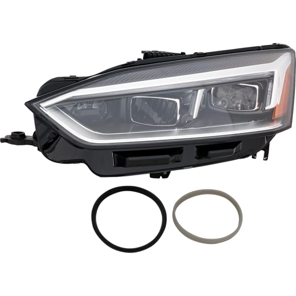 Driver Side LED Headlight, With bulb(s)