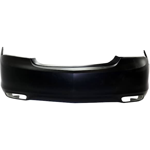 Rear Primed Bumper Cover, Base Model, Without Parking Aid Sensor Holes CAPA Certified