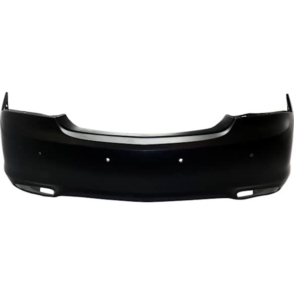 Rear Primed Bumper Cover, Premium Model, With Parking Aid Sensor Holes, With Side Object Sensor CAPA Certified
