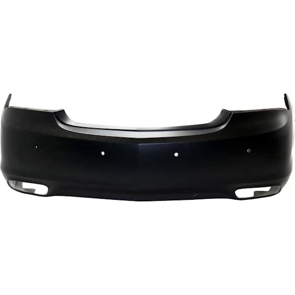 Rear Primed Bumper Cover, Premium Model, With Parking Aid Sensor Holes, Without Side Object Sensor Holes CAPA Certified