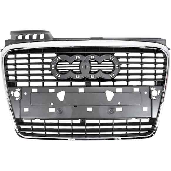 Grille Assembly, Chrome Shell with Gray Insert