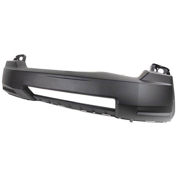Front Primed Bumper Cover, Without Molding Holes, Without Fog Light Holes, Without Parking Aid Sensor Holes