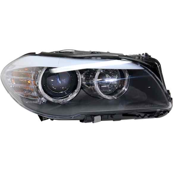 2013 BMW 528i Base 4 Cyl 2.0L - Passenger Side Halogen Headlight, With bulb(s), For Models With Auto Adjust Head Lamps, OE Replacement
