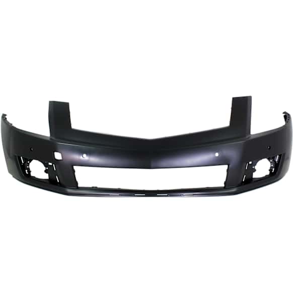 Front, Upper Primed Bumper Cover, Without Headlamp Washer Holes, With Parking Aid Sensor Holes, CAPA CERTIFIED