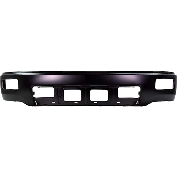 Front Bumper, Powdercoated Black, With Fog Light Holes, Without Parking Aid Sensor Holes, Without Mounting Brackets, CAPA CERTIFIED