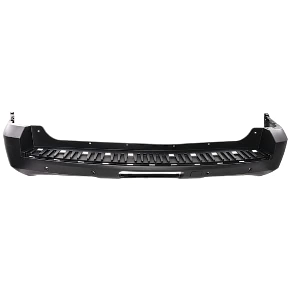 Rear Primed Bumper Cover, with Parking Aid Sensor Holes, Step Pad Provision and Trailer Hitch Holes, Except Hybrid/Denali Models, CAPA Certified