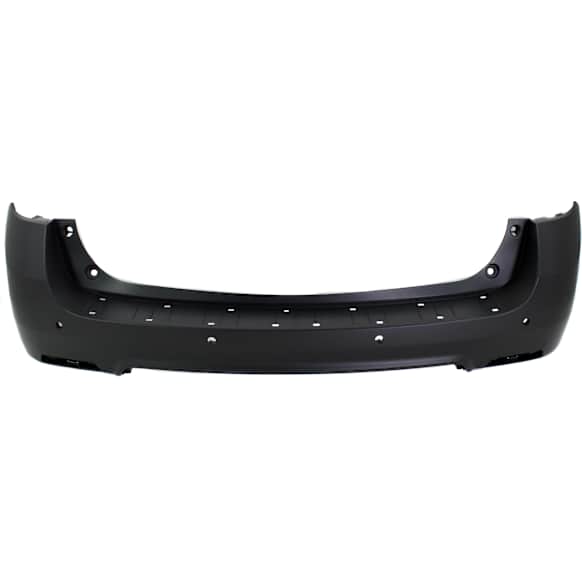 Rear, Upper Primed Bumper Cover, For Models With Chrome Package, With Parking Aid Sensor Holes and Reflector Holes, CAPA CERTIFIED