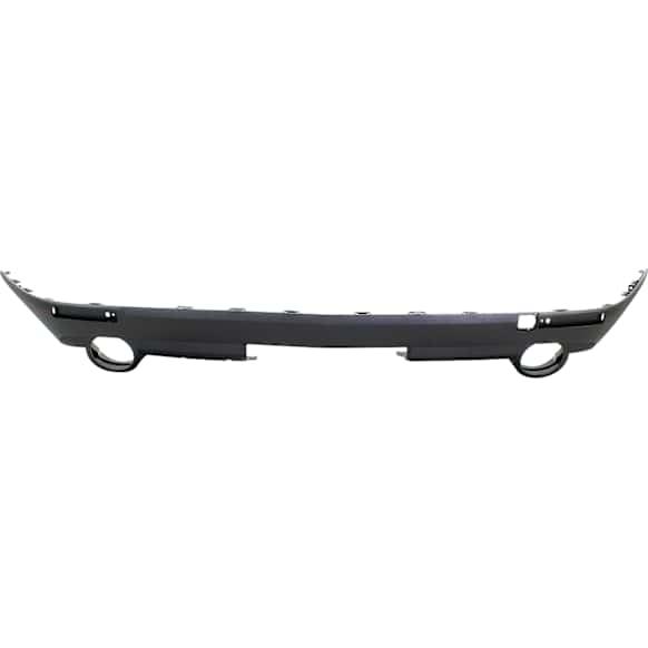 Rear, Lower Bumper Cover, Textured, With Dual Exhaust Cut Outs And Reflector Holes, CAPA CERTIFIED
