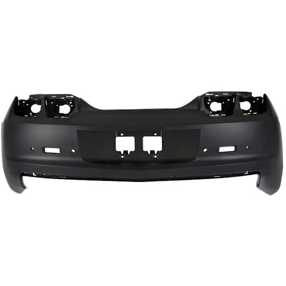 Rear Primed Bumper Cover, With Parking Aid Sensor Holes, Without Tow Hook Hole, CAPA CERTIFIED