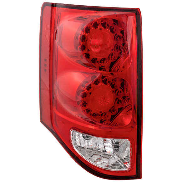 Driver Side Tail Light, With bulb(s), LED, Clear and Red Lens, 6 Cyl., 3.6L Engine, CAPA Certified