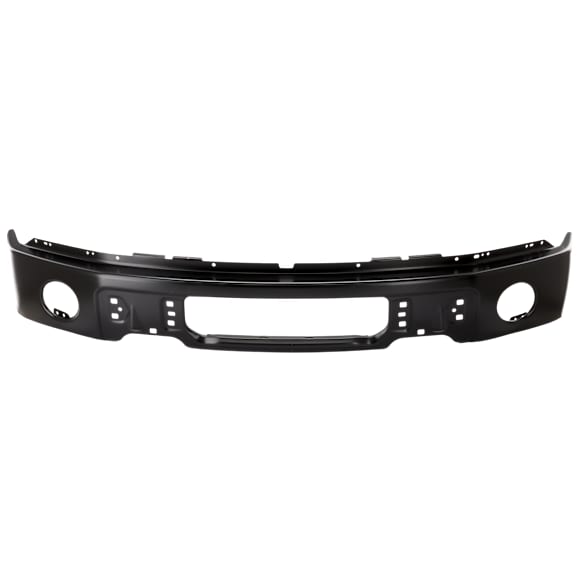 Front Bumper, Powdercoated Black, Without Mounting Brackets, CAPA CERTIFIED