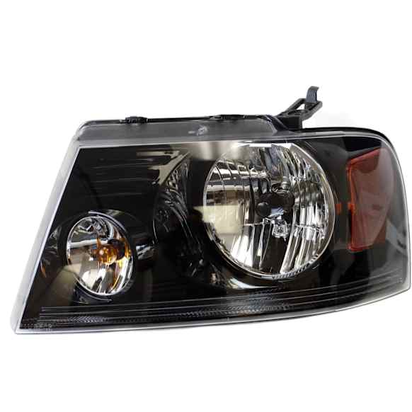 Driver Side Headlight, with Bulb, Halogen, Black Bezel, Harley-Davidson Edition Model, 8 Cyl., 5.4L Engine, CAPA Certified