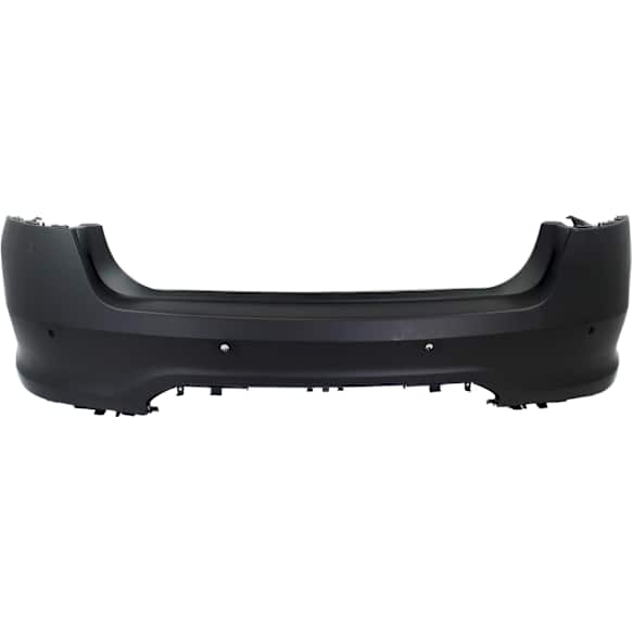 Rear Primed Bumper Cover, Sedan, With Parking Aid Sensor Holes, CAPA CERTIFIED