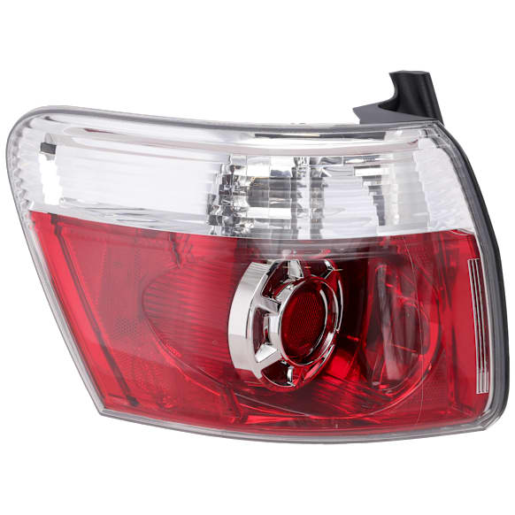Driver Side Tail Light, with Bulb, LED, Clear and Red Lens, CAPA CERTIFIED