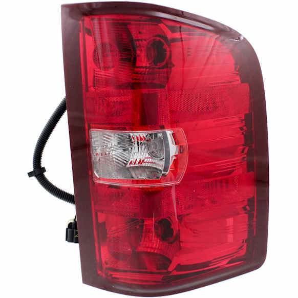 Passenger Side Tail Light, with Bulb, Halogen, Clear and Red Lens