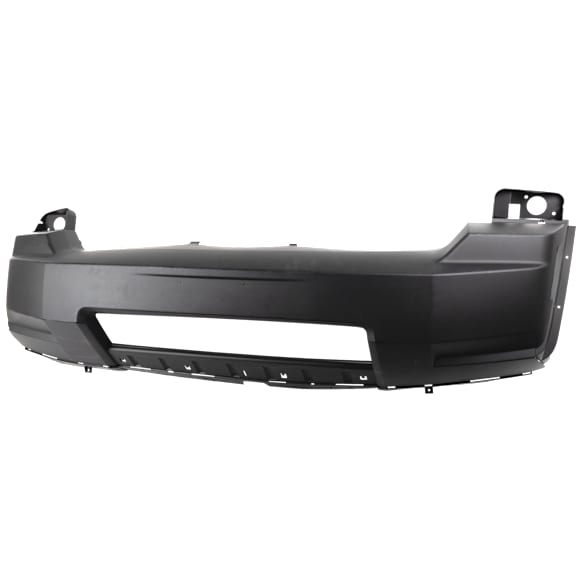 Front Primed Bumper Cover, With Molding Holes, Without Fog Light Holes, Without Parking Aid Sensor Holes, CAPA CERTIFIED