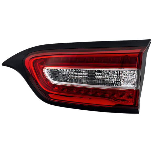 Passenger Side, Inner Tail Light, with Bulb, Halogen/LED Combo, Clear and Red Lens, CAPA CERTIFIED