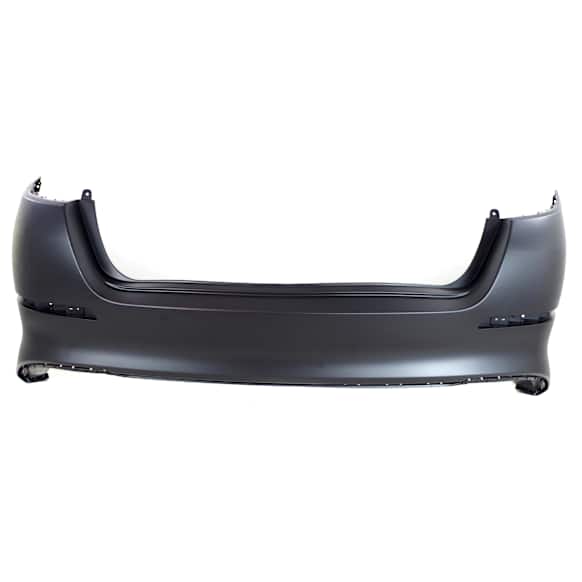 Rear Primed Bumper Cover, Except Hybrid Model, USA Built Vehicles, Without Parking Aid Sensor Holes, CAPA Certified