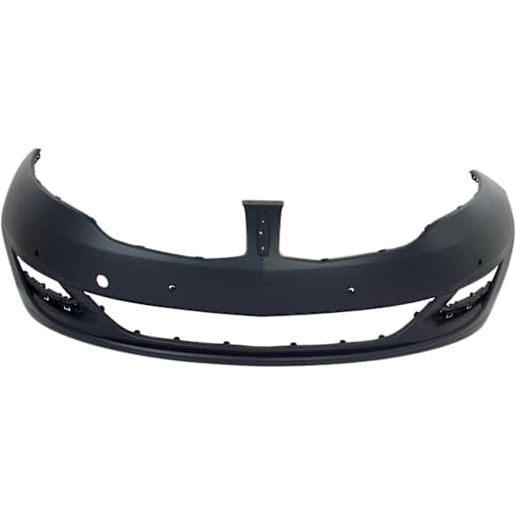 Front Primed Bumper Cover, Sedan, With Signature Lightning, With Tow Hook Holes, With Parking Aid Sensor Holes, CAPA CERTIFIED