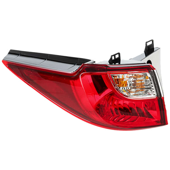 Driver Side Tail Light, With bulb(s), Halogen, Clear and Red Lens, CAPA CERTIFIED