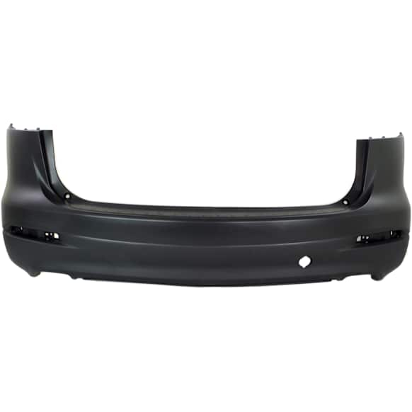 Rear Primed Bumper Cover, Without Parking Aid Sensor Holes