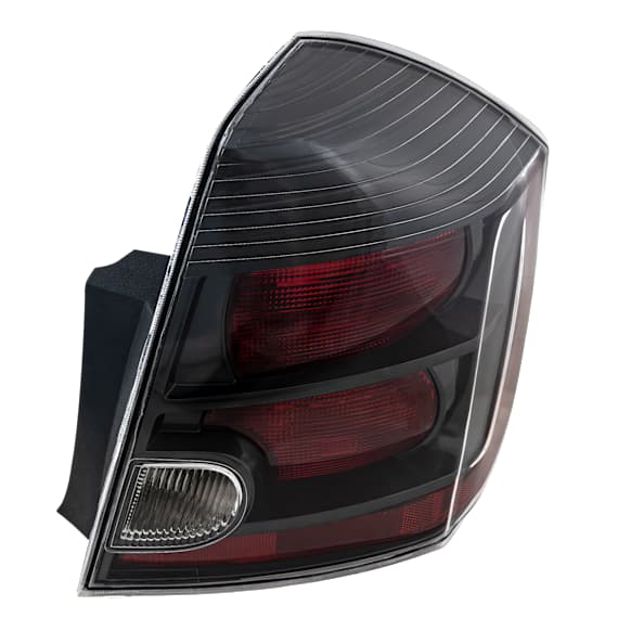 Passenger Side Tail Light, with Bulb, Halogen, Clear and Red Lens, SR/SE-R/SE-R Spec V Models, CAPA CERTIFIED