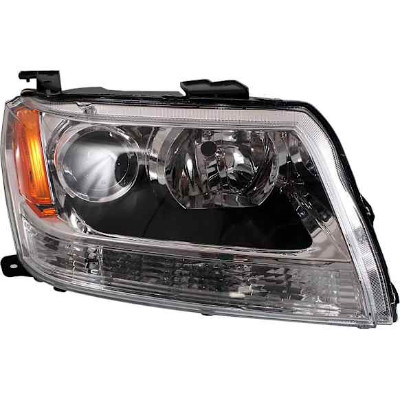Passenger Side Halogen Headlight, Without bulb(s), OE Replacement
