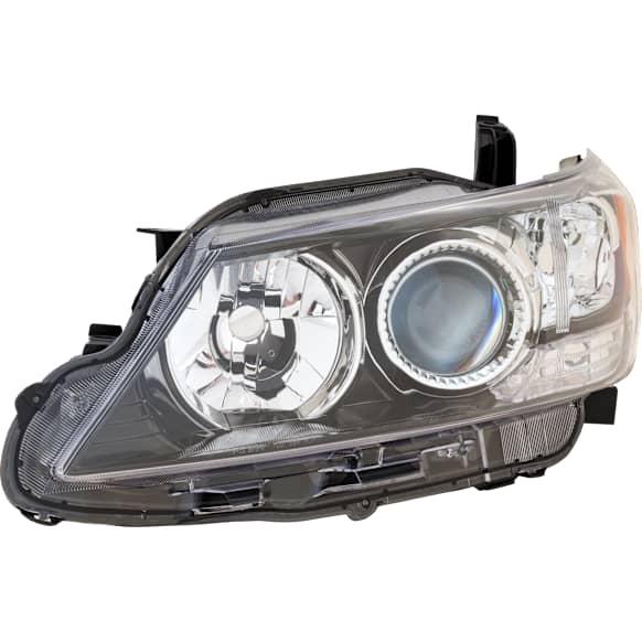 Driver Side Headlight, without Bulb, Halogen, Clear Lens, Base Model, CAPA Certified