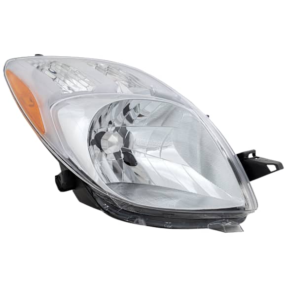 Passenger Side Halogen Headlight, Without bulb(s), OE Replacement, Hatchback, CAPA Certified