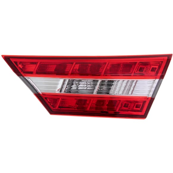 Passenger Side Tail Light, with Bulb, Halogen/LED Combo, Clear and Red Lens, CAPA CERTIFIED