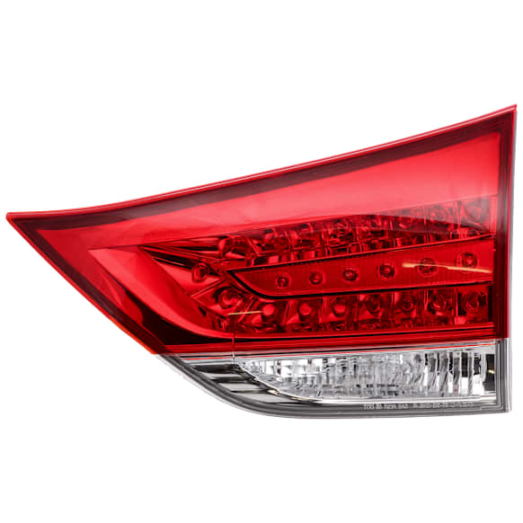 Passenger Side, Inner Tail Light, with Bulb, Halogen, Clear and Red Lens, Production Date From October 2011, Except SE Model, CAPA CERTIFIED