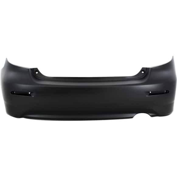 Rear Primed Bumper Cover, Without Spoiler Holes, CAPA Certified