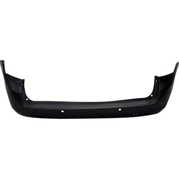 Rear Primed Bumper Cover, Except SE Model; with Park Distance Control Sensor Holes, CAPA CERTIFIED