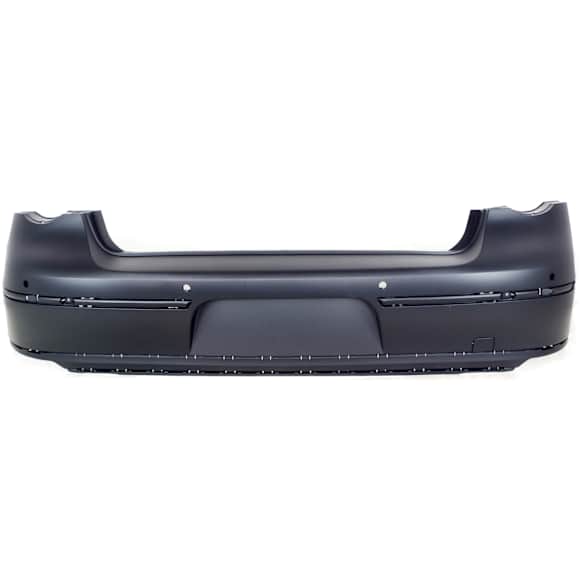 Rear Primed Bumper Cover, Sedan, With Parking Aid Sensor Holes