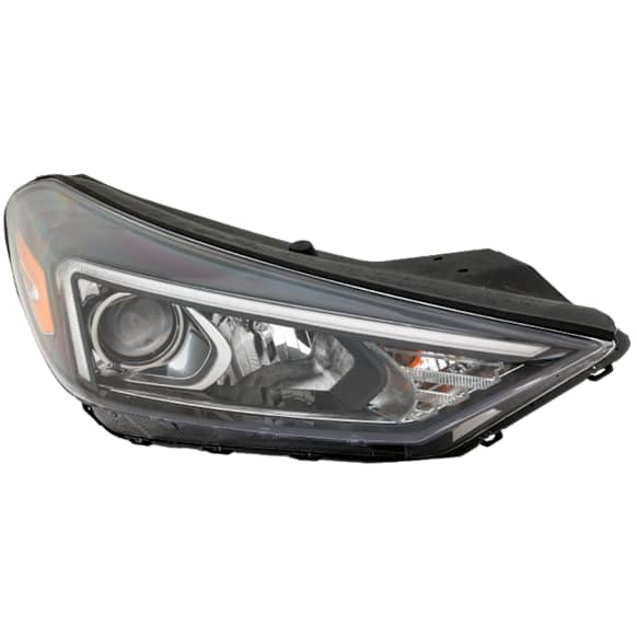 Passenger Side Headlight, with Bulb, Halogen, Clear Lens, CAPA Certified