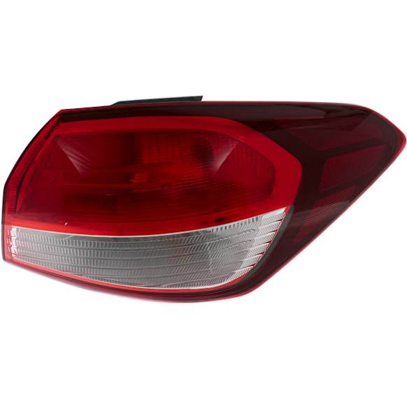2017 Kia Forte EX 4 Cyl 2.0L - Passenger Side, Outer Halogen Tail Light, With bulb(s), Mounts on Body, OE Replacement, CAPA Certified